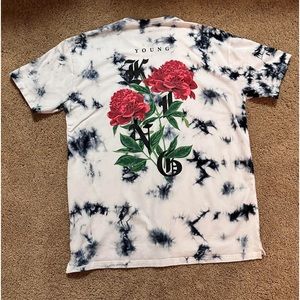 Size L Black and White YoungLa Young King Graphic Tee